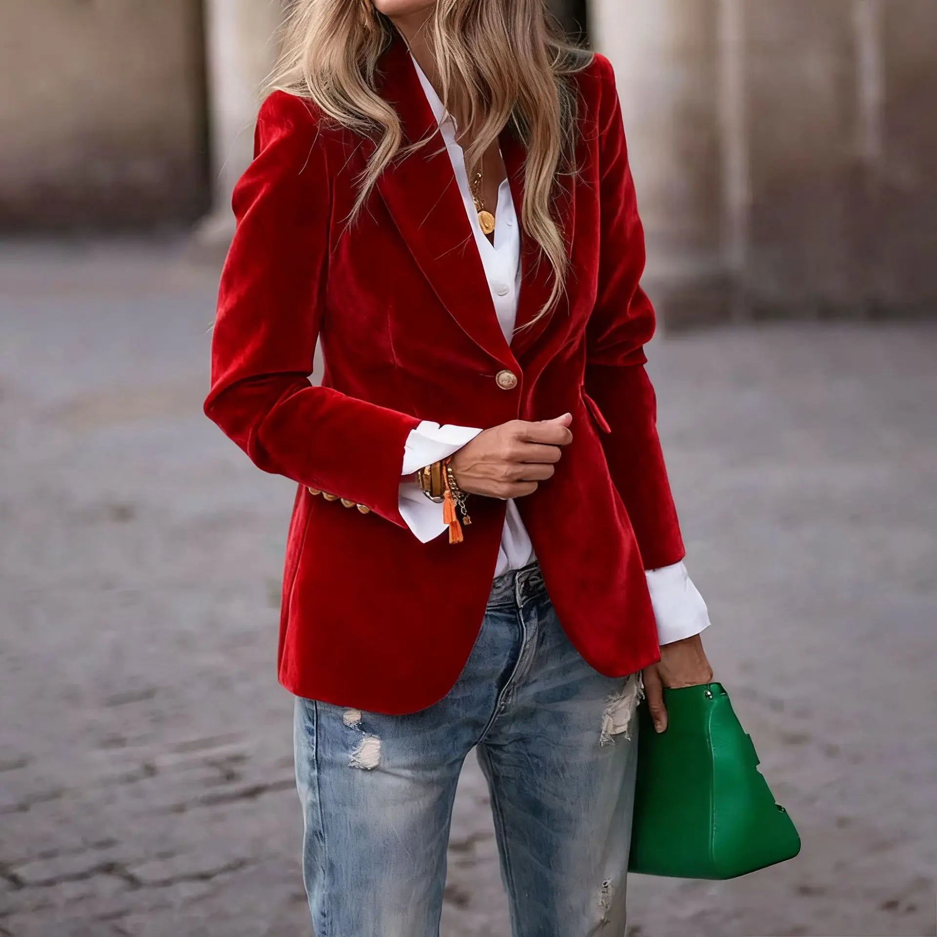 Blazers Jacket Slim Fit Office Lady -Fashion
