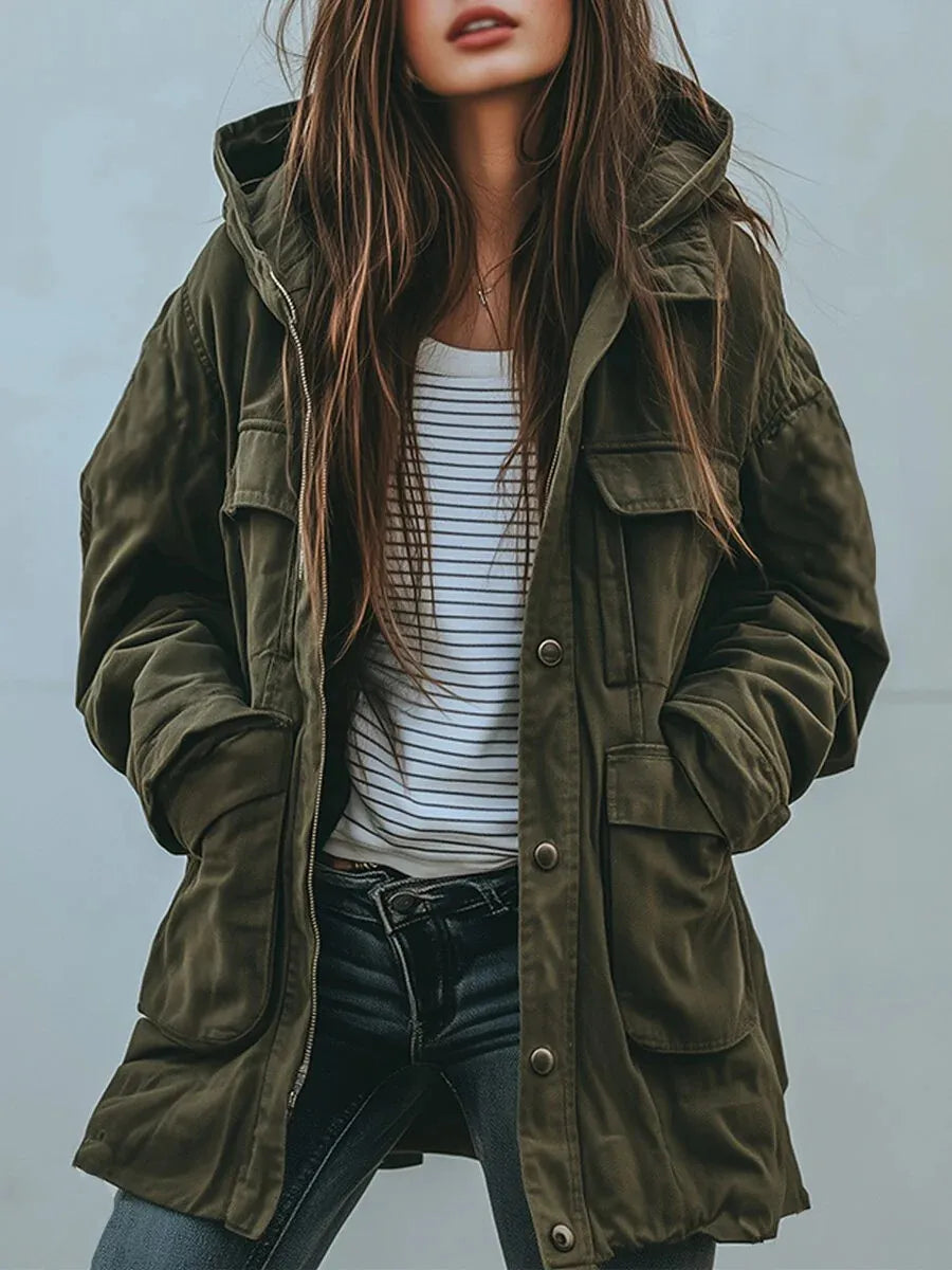 Hooded Casual Coat