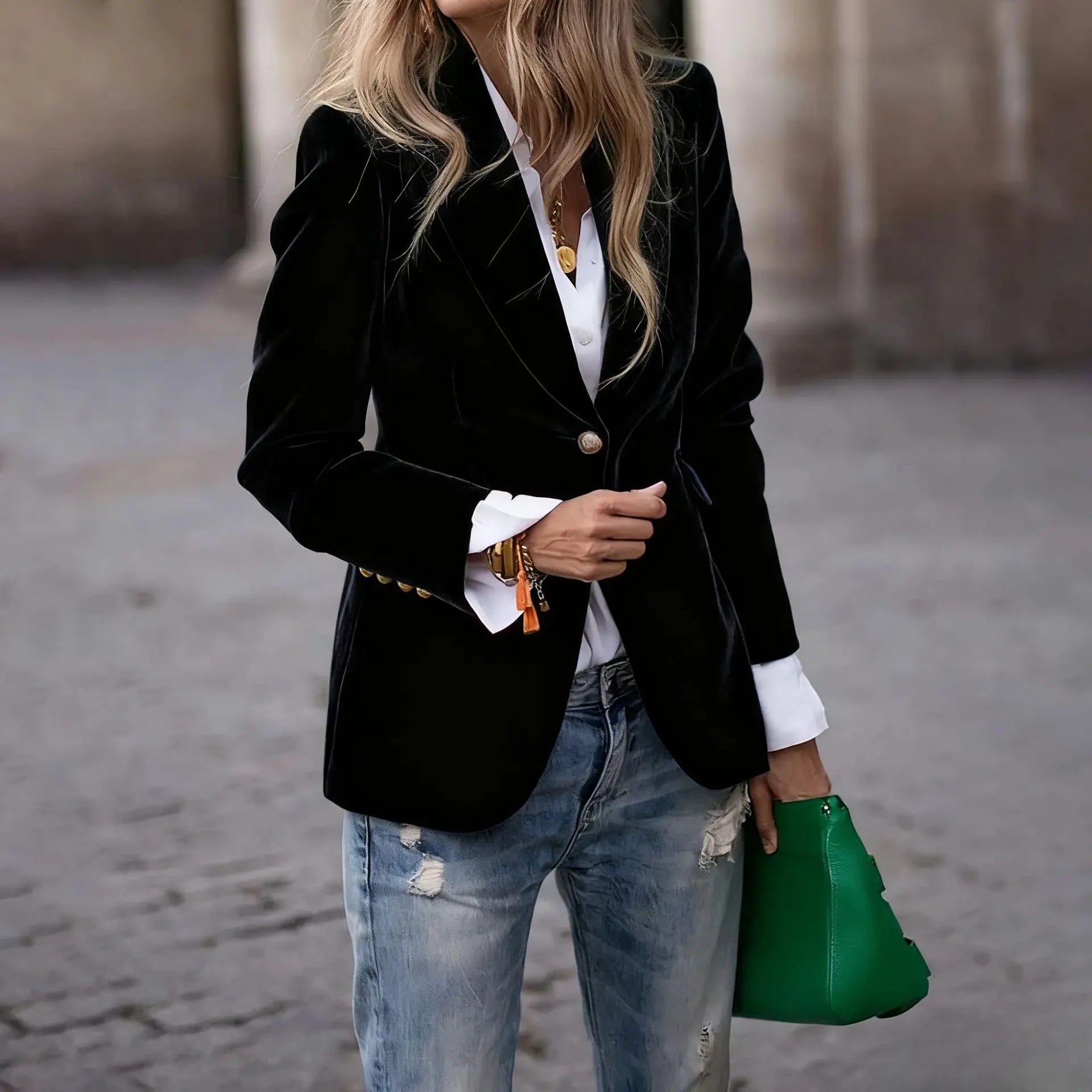 Blazers Jacket Slim Fit Office Lady -Fashion
