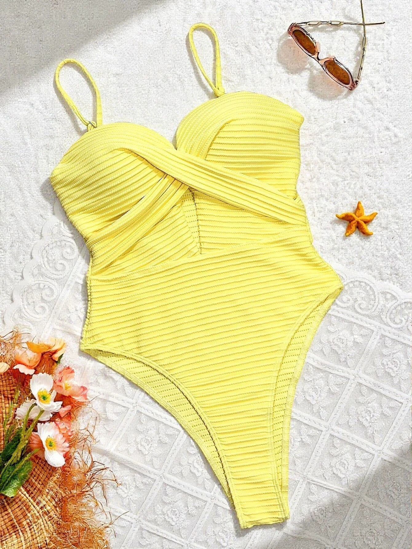 Sexy Yellow Swimwear