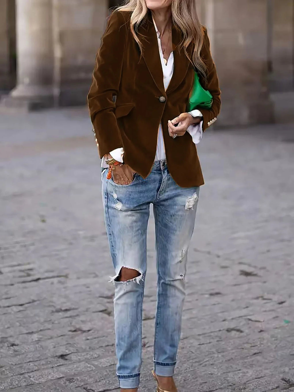 Blazers Jacket Slim Fit Office Lady -Fashion