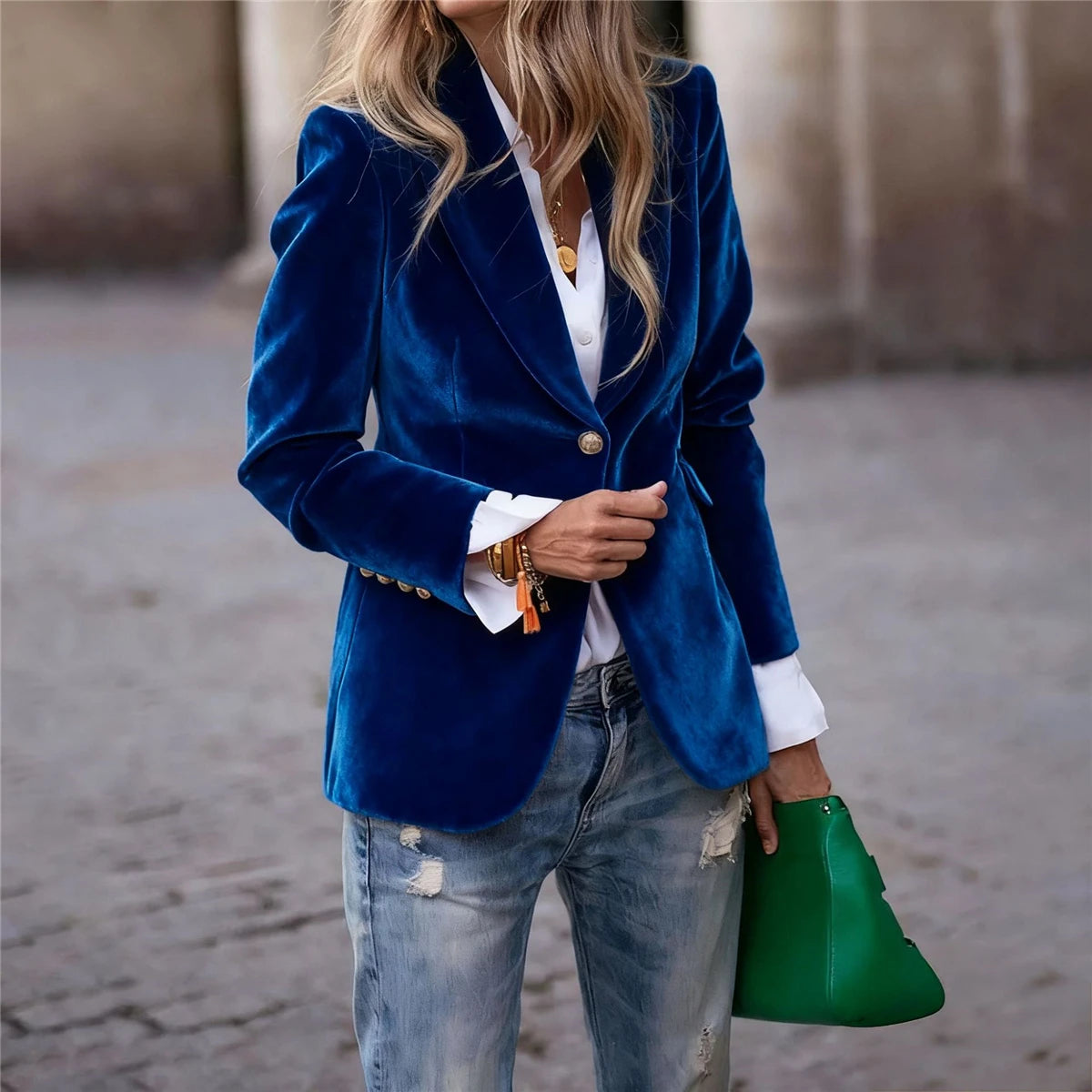 Blazers Jacket Slim Fit Office Lady -Fashion