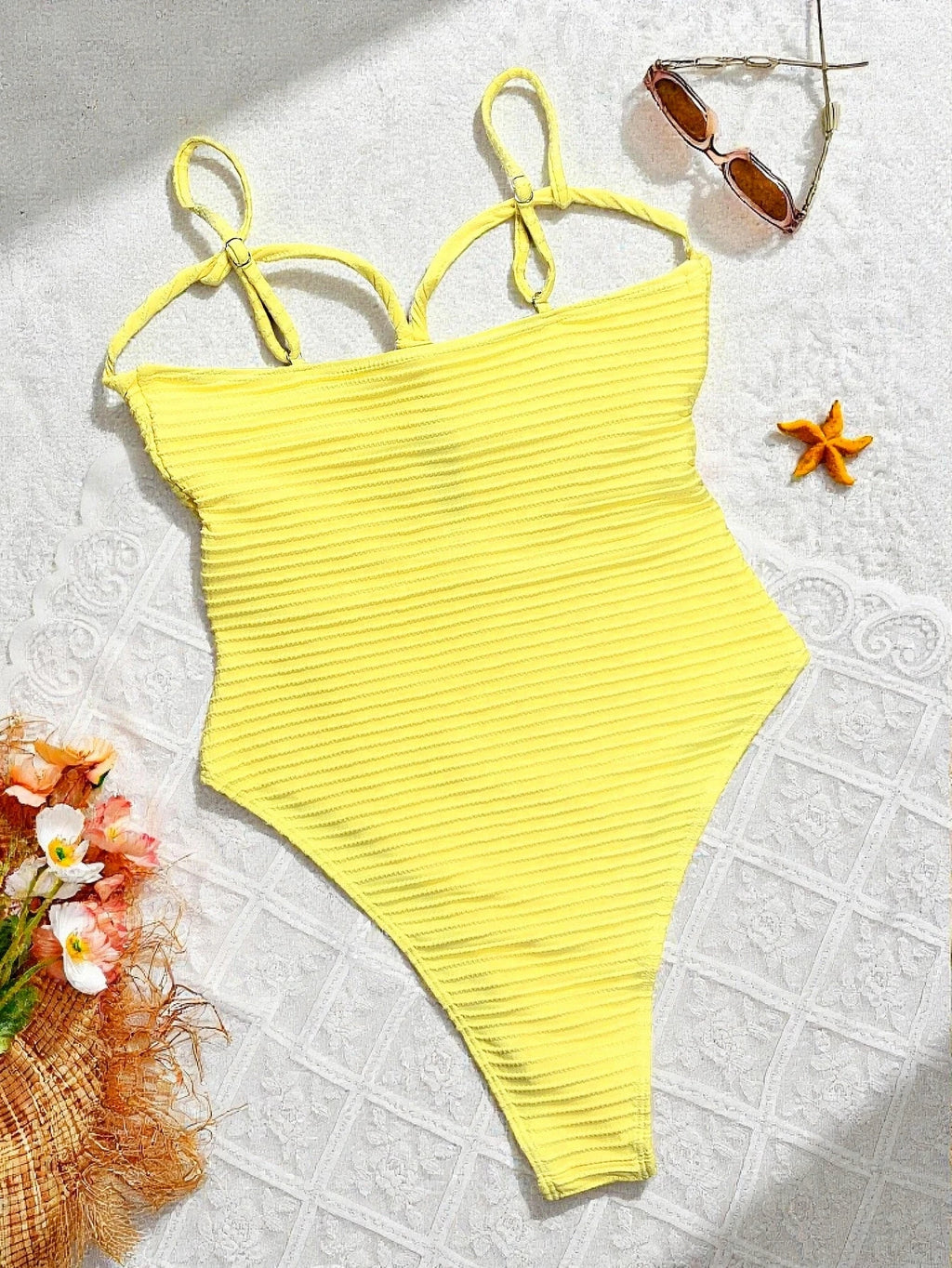 Sexy Yellow Swimwear