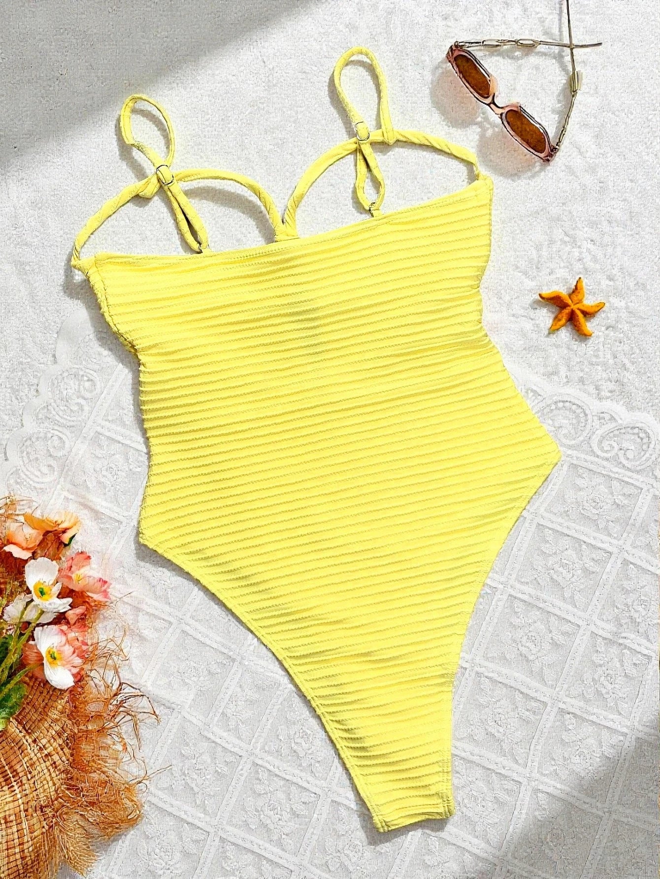 Sexy Yellow Swimwear
