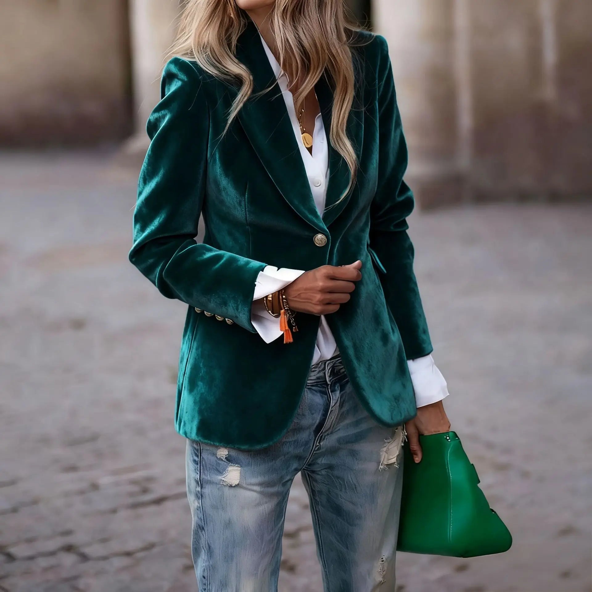 Blazers Jacket Slim Fit Office Lady -Fashion