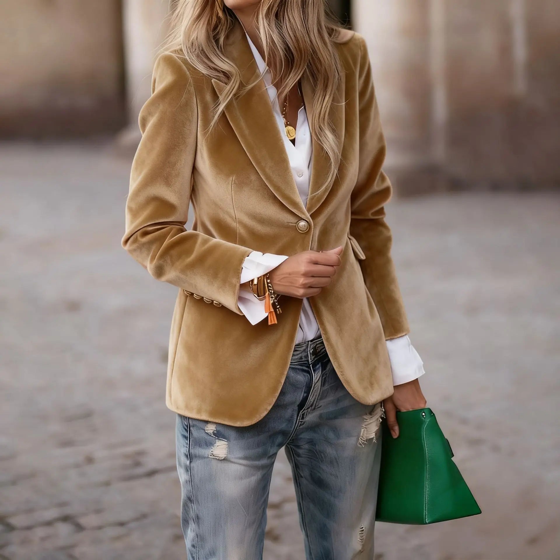 Blazers Jacket Slim Fit Office Lady -Fashion